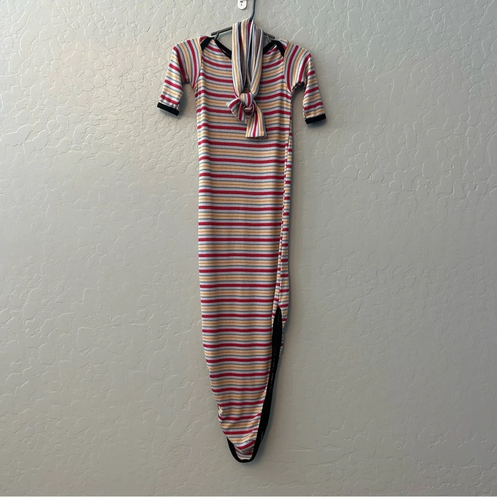 Cozys striped ribbed